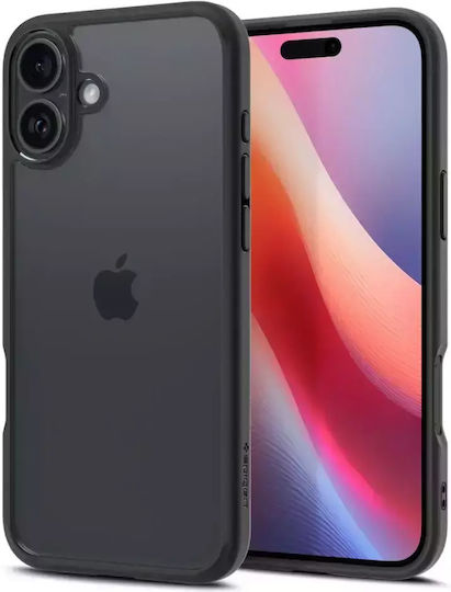 Spigen Ultra Hybrid Umschlag Rückseite Kunststoff 1.2mm Matte Black (iPhone 16)