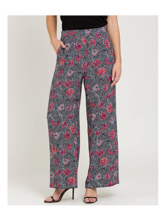 NAF NAF NAF pantaloni cu flori PENP66