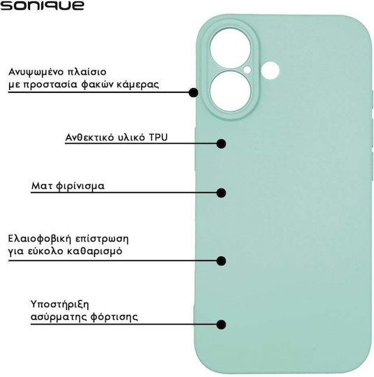 My Colors Sonique Silicone Case for Apple iPhone 16 Pro Mint