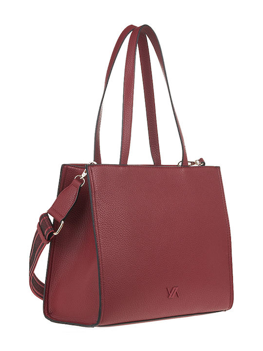 Verde Women's Bag Shoulder Burgundy