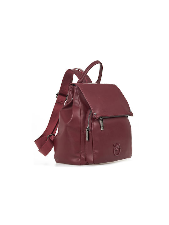 Verde Damen Tasche Rucksack Burgundisch