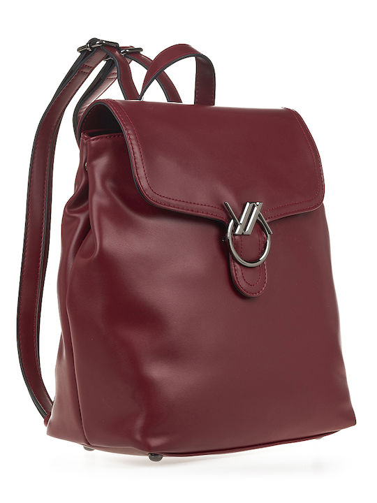 Verde Women's Bag Backpack Burgundy