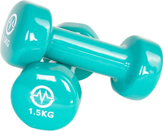 Master Vinyl Dumbbell Βαράκι Εξάγωνο Βινυλίου 1 x 1.5kg