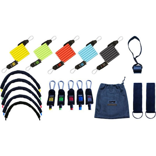 Power System Gymtube Resistance Bands with Handles Set 5pcs Multicolour