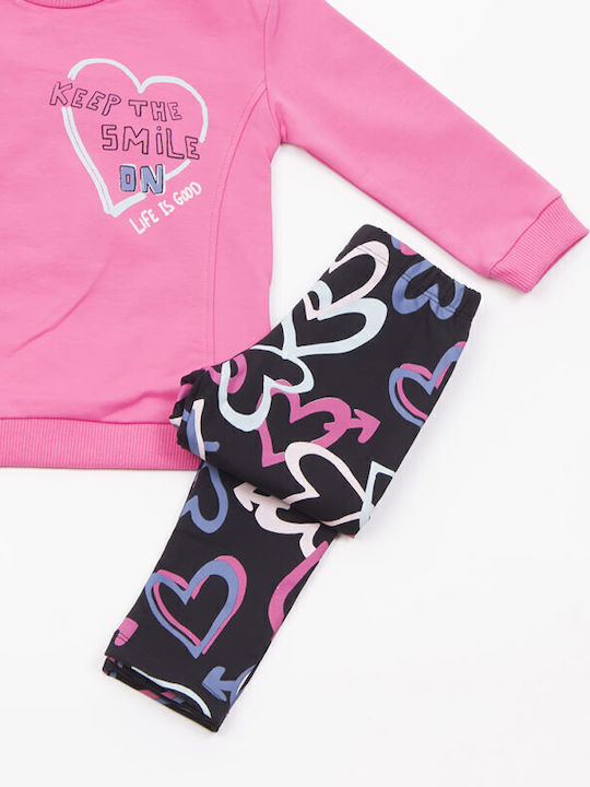 Trax Kids Set with Leggings Winter 2pcs Fuchsia