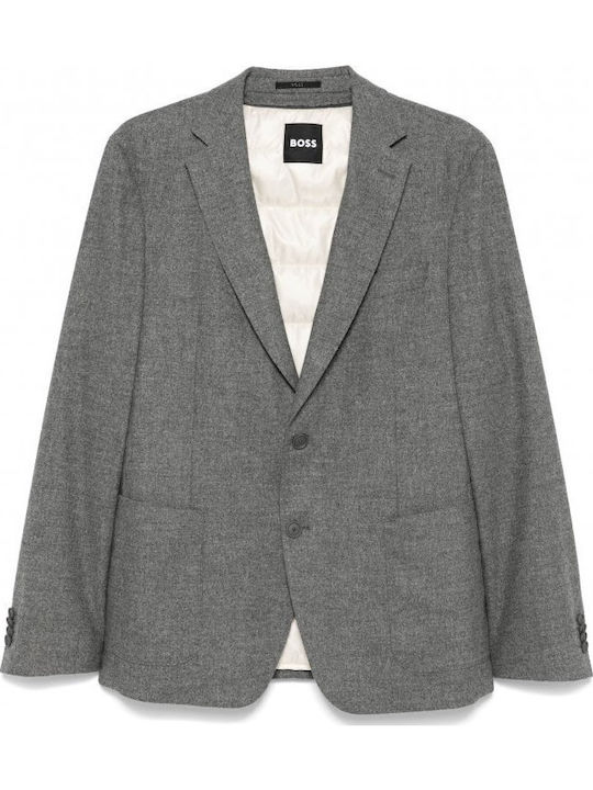 Men's Winter Suit Jacket Slim Fit Gray