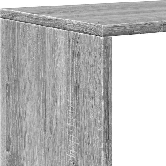 Bibliothek Grau 123x29x123cm