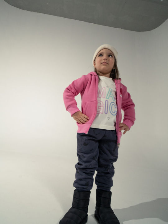 Evita Kids Sweatpants Set Magenta/Anthracite