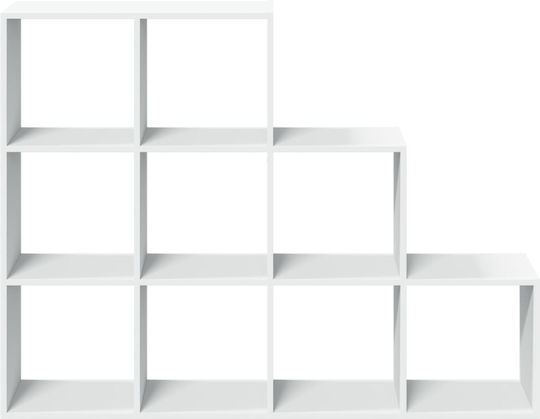 Βιβλιοθήκη Λευκό 137.5x29x103.5εκ.