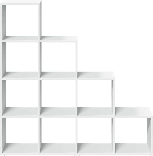Βιβλιοθήκη Λευκό 131.5x29x131.5εκ.