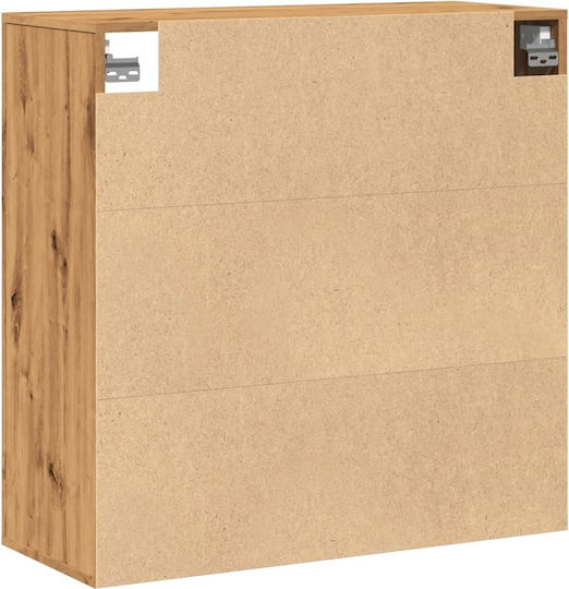 Artisian Oak Wall Shelf 80x33x80cm