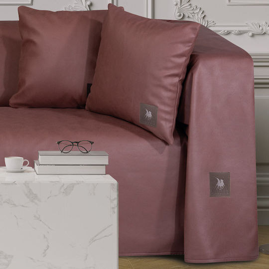 Greenwich Polo Club Dreisitzer-Sofa Wurf 3928 P180xH300cm Rosa Hell