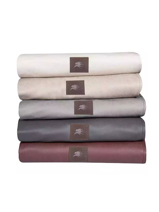 Greenwich Polo Club 3927 Three-Seater Sofa Throw Fleece 180x300cm Gray
