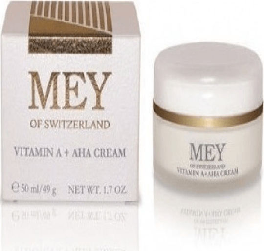 Mey Vitamin A + AHA 24ωρη Ενυδατική & Αντιγηραντική Κρέμα Προσώπου κατά των Ατελειών με Βιταμίνη C 50ml
