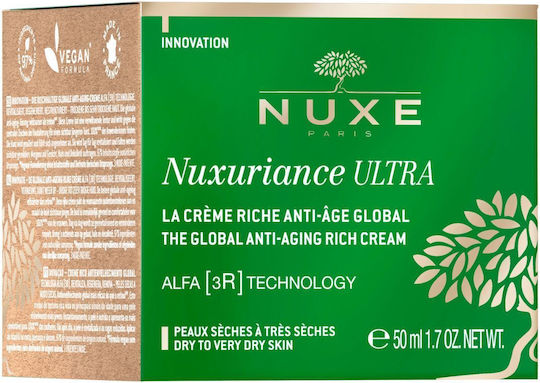 Nuxe Nuxuriance Ultra Rich Κρέμα Προσώπου Ημέρας για Αντιγήρανση, Σύσφιξη & Ανάπλαση με Υαλουρονικό Οξύ 50ml