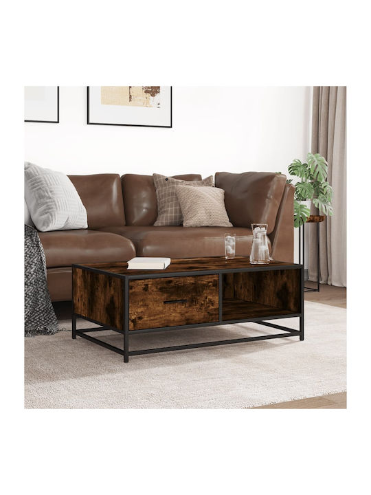 Rectangular Coffee Table Wooden Smoky Oak L90xW57xH35cm.