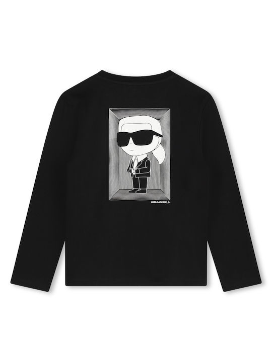 Karl Lagerfeld Kids Blouse Long Sleeve Black