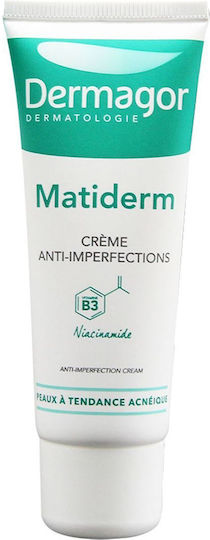 Dermagor Matiderm Κρέμα Προσώπου Ημέρας κατά των Ατελειών & της Ακμής με Νιασιναμίδη & Aloe Vera 40ml