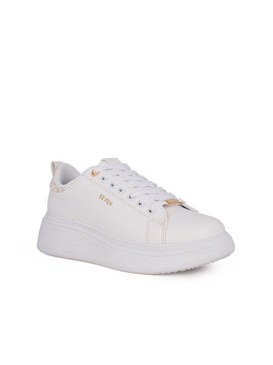 Seven Γυναικεία Sneakers White Platin