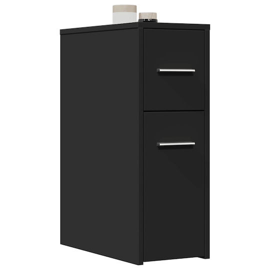 vidaXL Cabinet de baie L22xA44xÎ61.5cm Negru