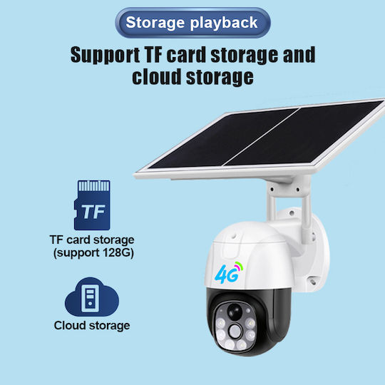 Levofast IP Surveillance Camera 4G Full HD 1080p Waterproof Battery with Two-Way Communication and 6mm Lens