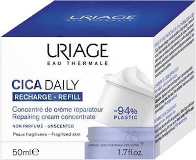 Uriage Cica Daily Refill Regenerating Cream Face Day for Sensitive Skin 50ml