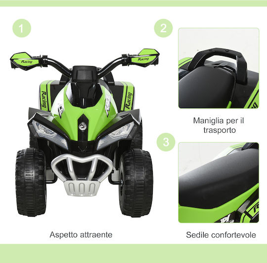 Kids Scooter Inspired Quad Electric Green