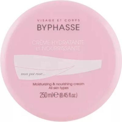 Byphasse Nourishing Body & Face Cream All Skin Types fără culoare Hidratantă Cremă Pentru Față 250ml