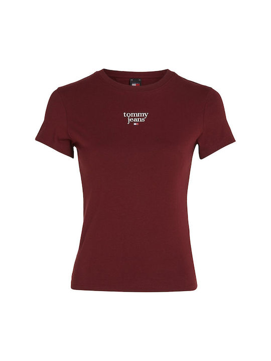 Tommy Hilfiger pentru Femei Bluză din Bumbac Deep Rouge