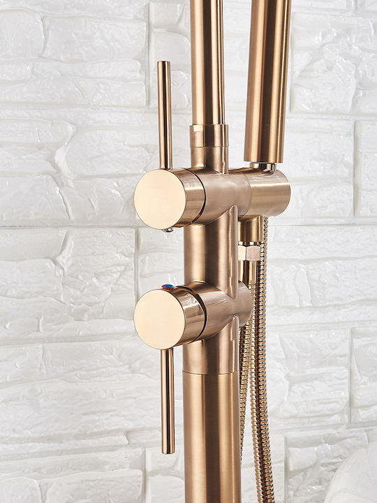 Mischung Bade- / Duscharmatur Badewanne Komplettes Set Rose Gold