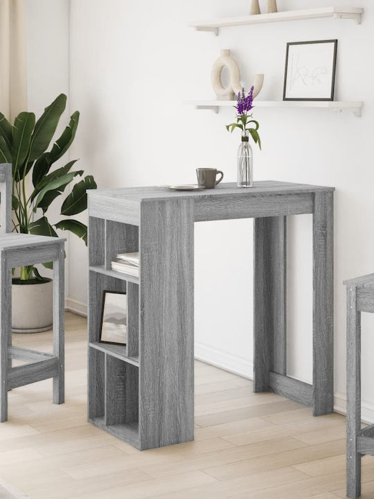 Table Bar Wooden Grey Sonoma 102x50x103.5cm