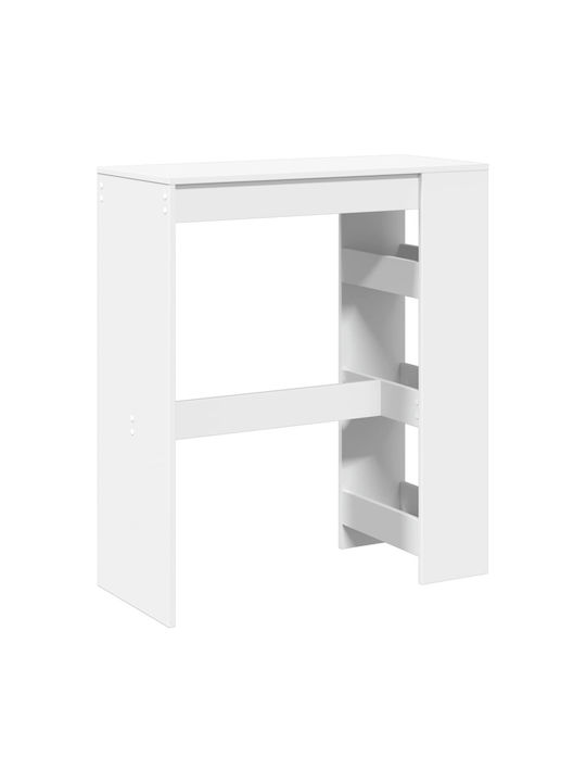 Table Bar Wooden White 90x40x103.5cm
