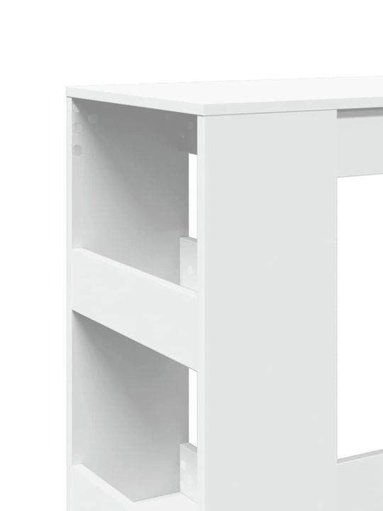 Table Bar Wooden White 90x40x103.5cm