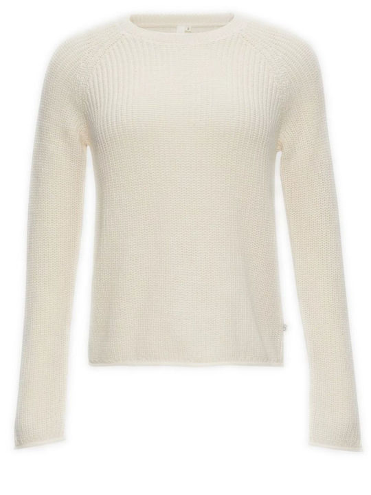 S.Oliver Women's Long Sleeve Sweater Cotton Cream