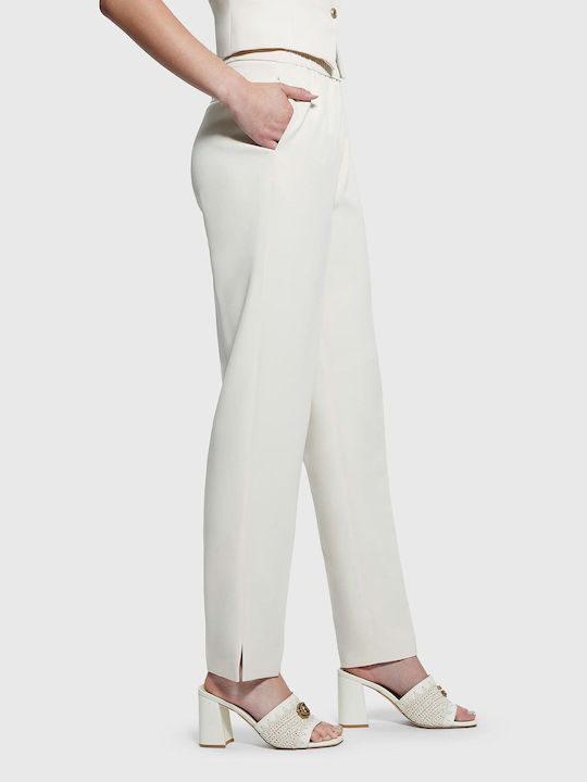 Guess Women's Fabric Trousers White