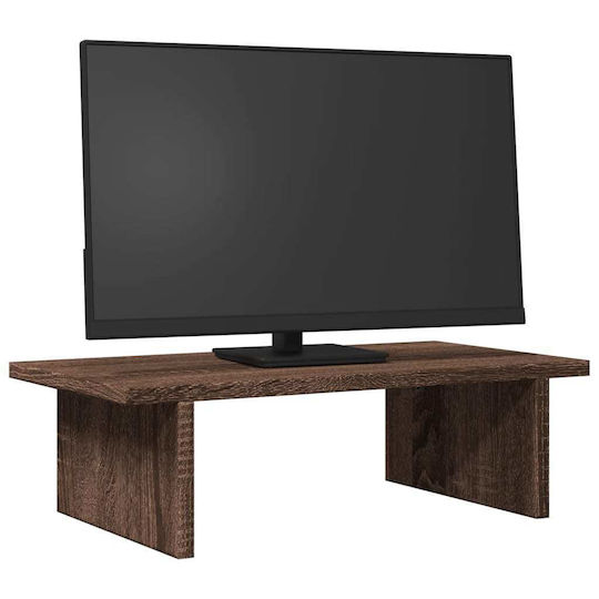 vidaXL Stand Desk Mounted Monitor Brown Oak Brown (854703)