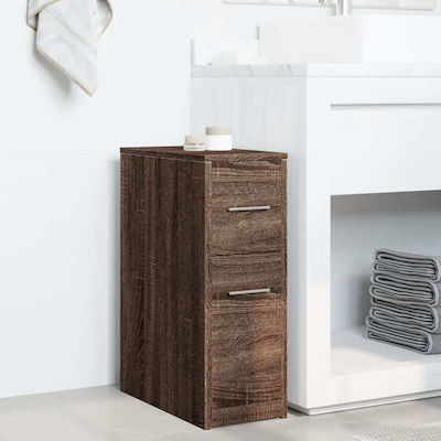 vidaXL Badezimmerschrank B22xT44xH61.5cm Eiche