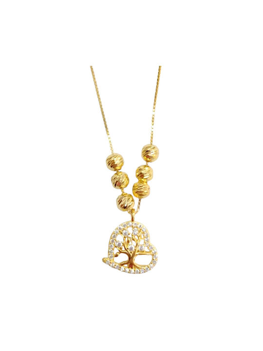 Prince Silvero Necklace Tree from Gold Plated Silver