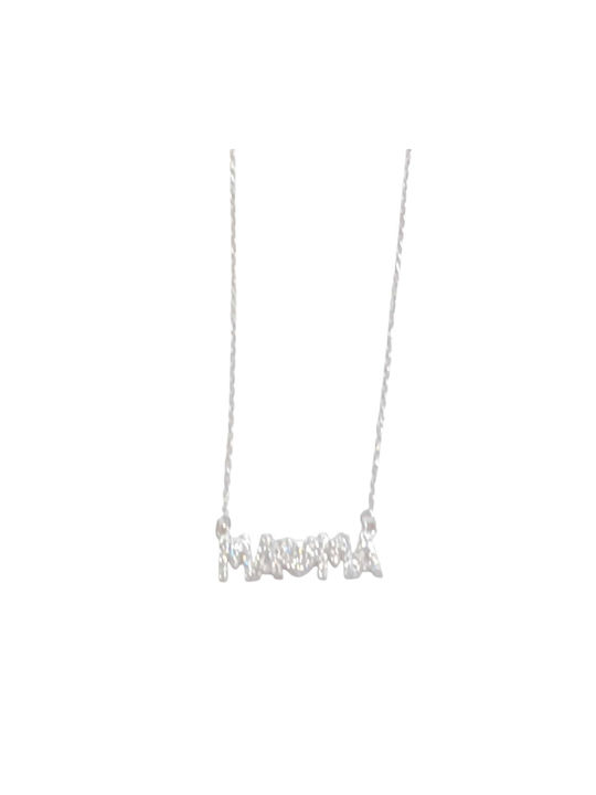 Prince Silvero Necklace Mum from Silver with Zircon