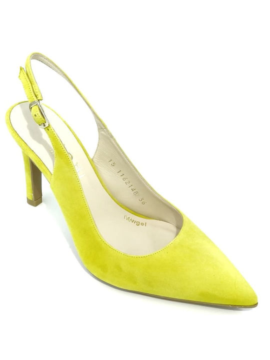 Lodi Suede Yellow Heels