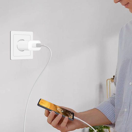 Oppo Φορτιστής με Θύρα USB-A και Καλώδιο USB-C 10W Λευκός