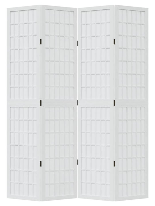 vidaXL Dekorativer Raumteiler Hölzernes mit 4 Paneelen 140x200cm