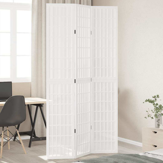 vidaXL Dekorativer Raumteiler Hölzernes mit 3 Paneelen 105x220cm