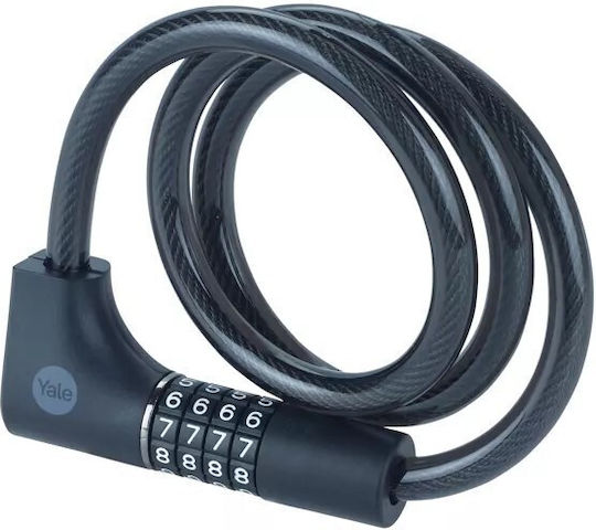 Yale Bicycle Cable Lock with Combination / Key Black