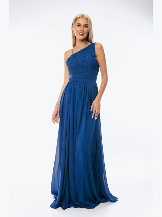 Sommer Maxi Abendkleid Blau Rüa