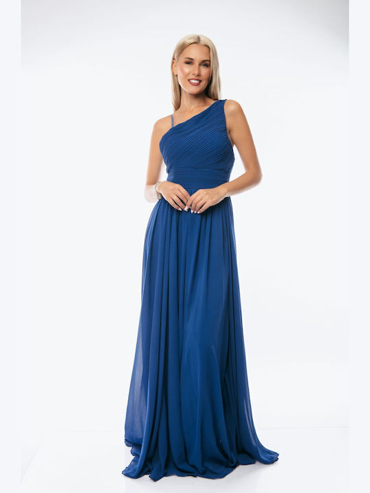 Sommer Maxi Abendkleid Blau Rüa