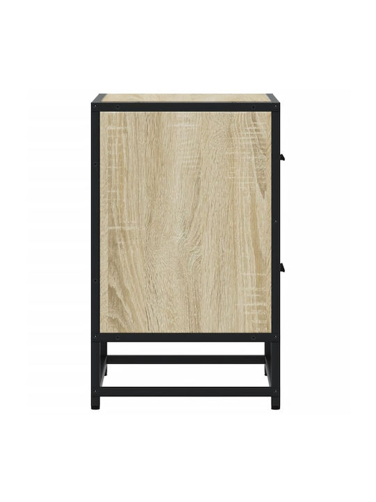 Wooden Sonoma Oak Bedside Tables 2 Pieces 40x31x50cm
