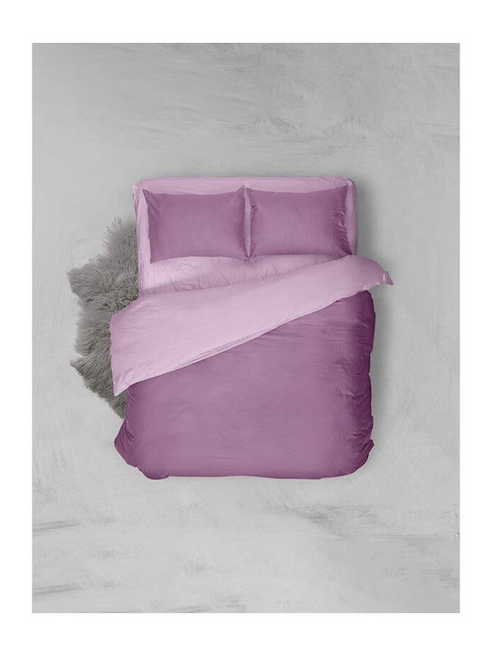 Sunshine Sheet Sets Single 160x250cm. Menta 152 201 Purple 3pcs