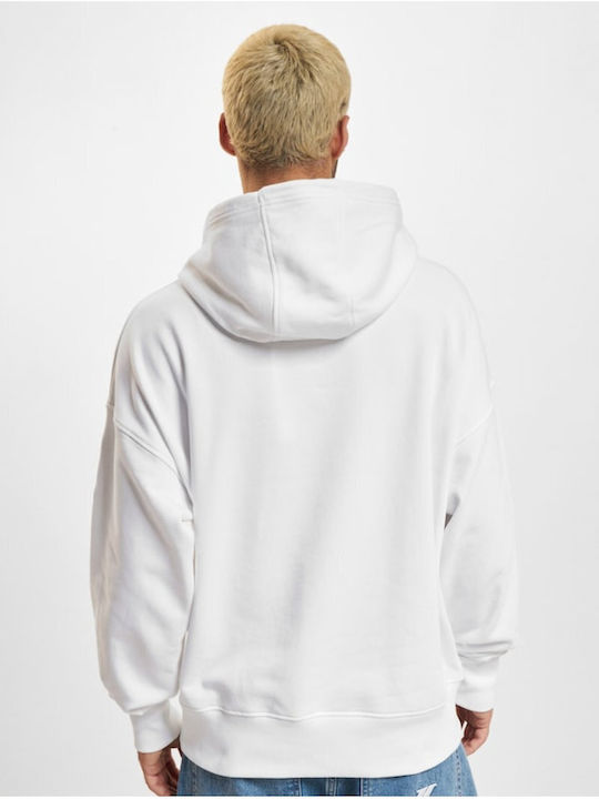 Calvin Klein Men's Sweatshirt with Hood Bright White