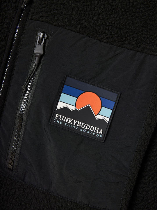 Men's Fleece Hooded Jacket Black